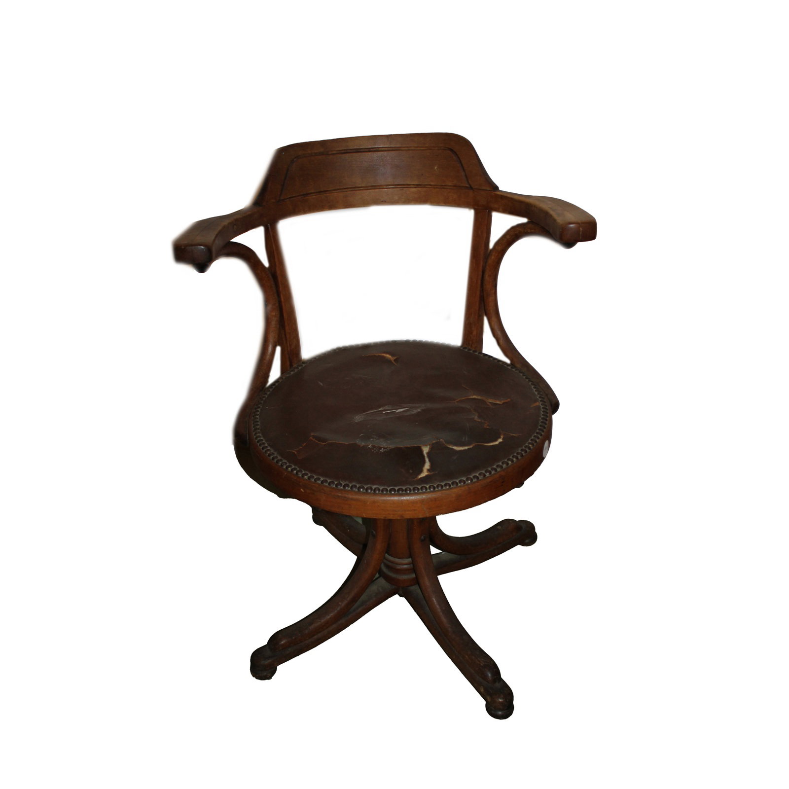 Cadeira Giratória de Escritório Thonet, início de 1900